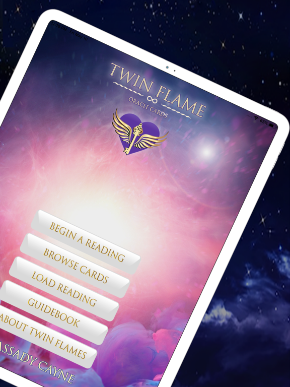 Twin Flame Oracle Cards iPad screenshot 2 - Entertainment app