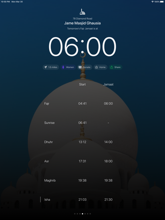MSJD - UK Prayer Times iPad screenshot