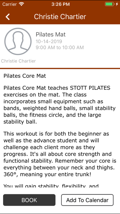 Screenshot #2 pour Symmetry Pilates Center