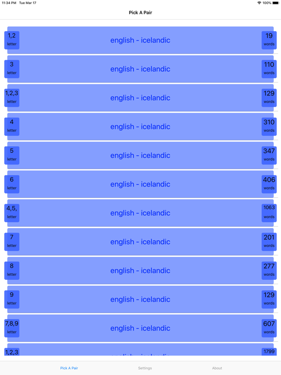 PickAPair Icelandic - English