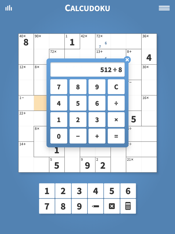 Calcudoku · Math Logic Puzzles iPad screenshot 4 - Games app