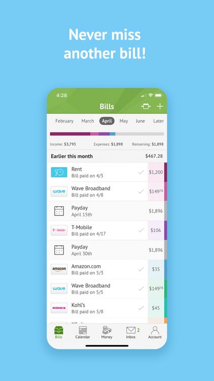 Prism Pay Bills, Bill Reminder screenshot-0