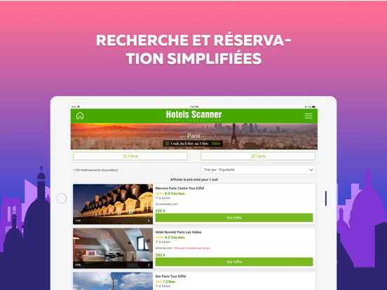 Screenshot #5 pour Hôtels-scanner
