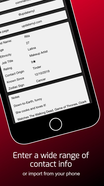 Up-date MYL - Contact Manager