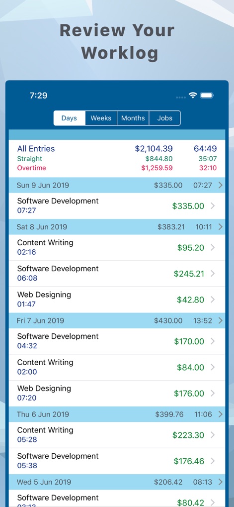 Hours and Pay Tracker: TimeLog - App de Economía y empresa | MWM