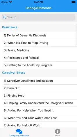 Game screenshot Caring4Dementia apk
