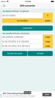 gps coordinates converter iphone screenshot 4