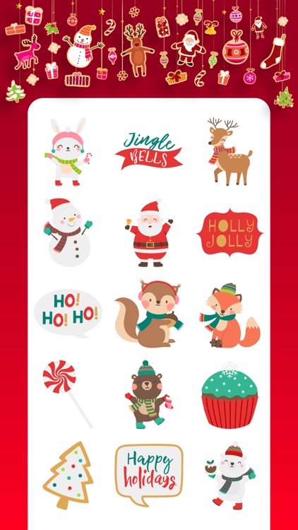 Christmas Stickers Party SMS