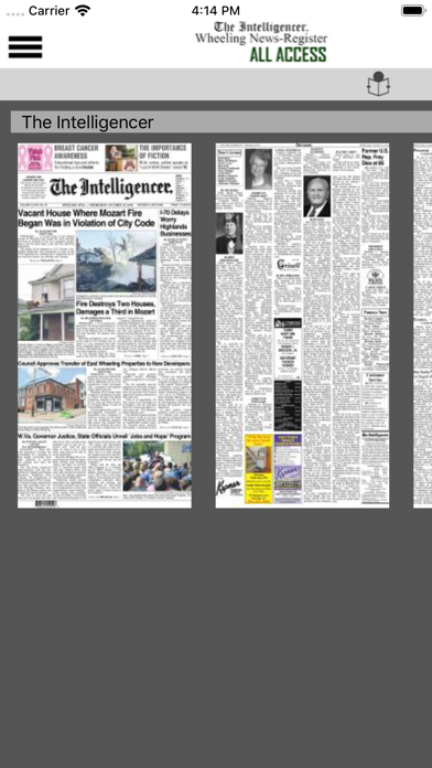 Wheeling Newspapers All Access screenshot