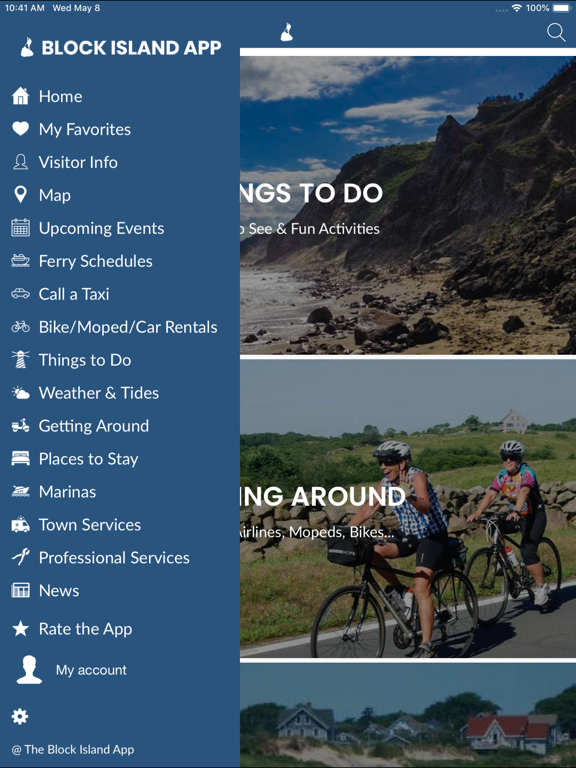 The Block Island App iPad screenshot 2 - Travel app