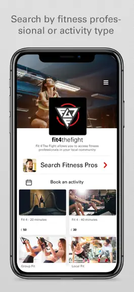 Game screenshot fit4thefight PT Sport Activity apk