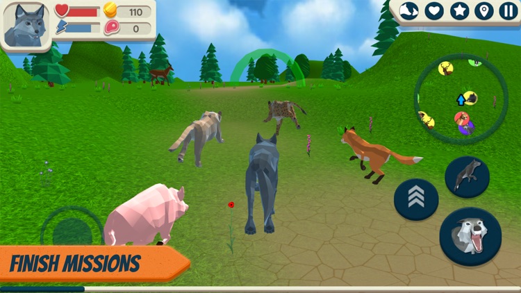 Wolf Simulator: Wild Animals