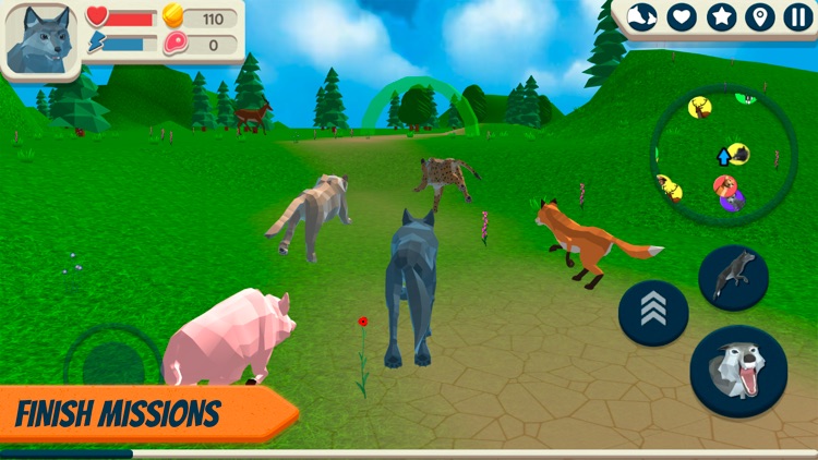 Wolf Simulator: Wild Animals