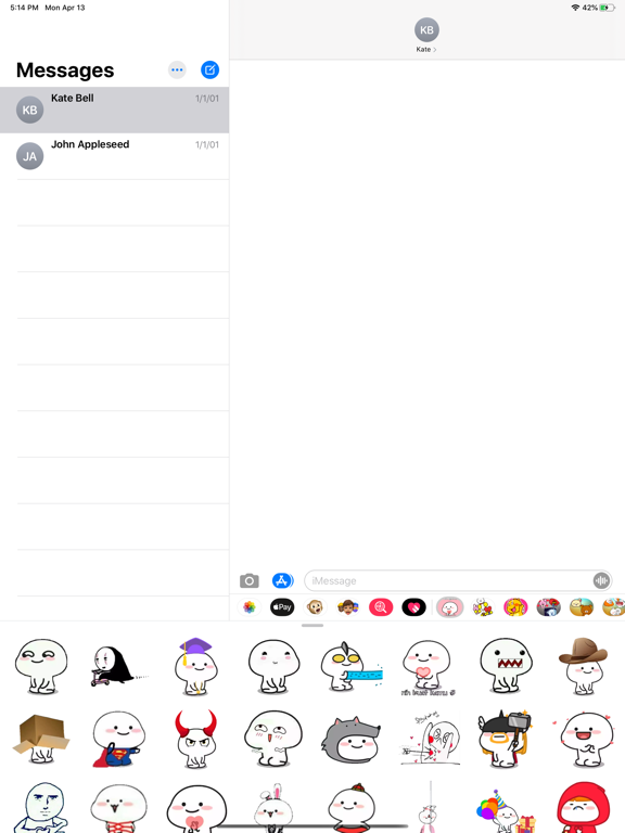 Screenshot #4 pour New Pentol Stickers HD