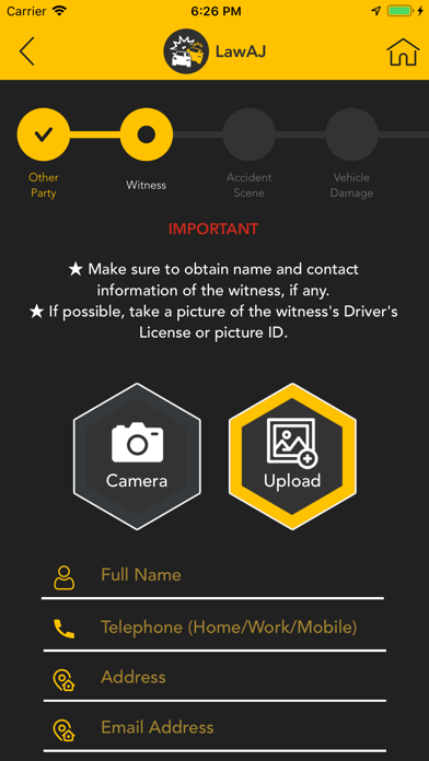 LawAJ Auto Accident Law Help iPhone screenshot