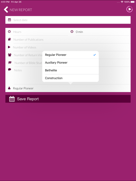 Field Service Report Pro iPad screenshot 6 - Utilities app