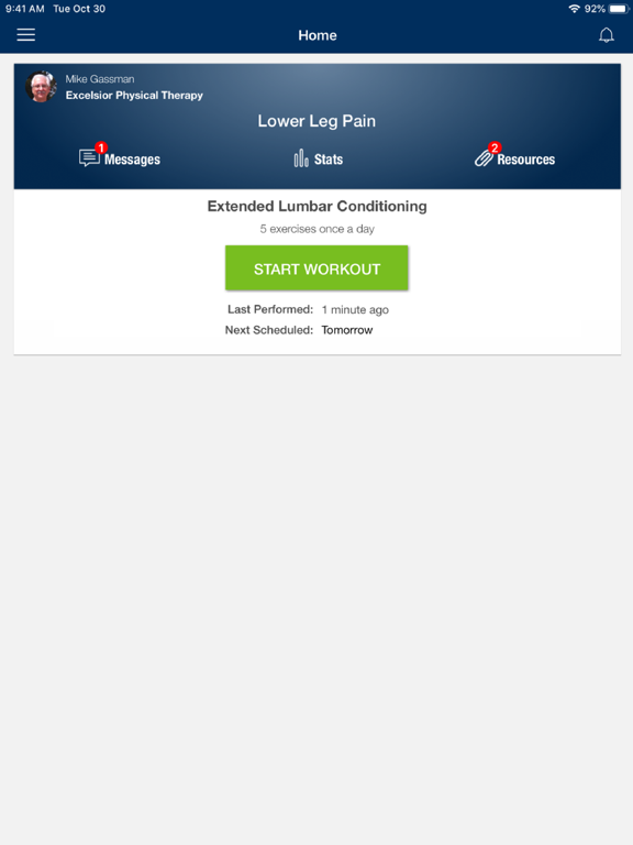 Excelsior PT Patient App