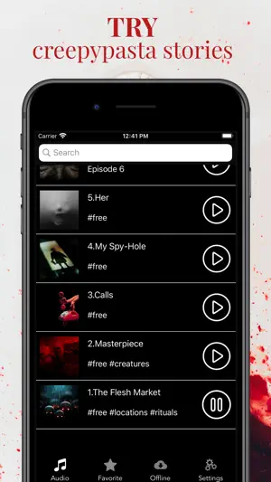 Creepypasta Scary Stories App screenshot 1