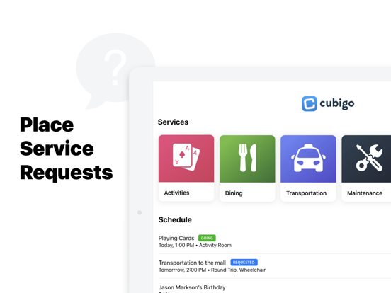 Cubigo Community iPad screenshot 1 - Lifestyle app