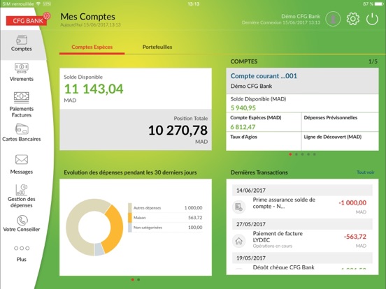 Screenshot #4 pour CFG Bank - Version iPad