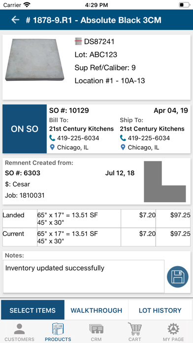 SPS Core Control Screenshot