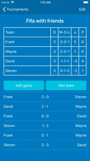Custom League Tables screenshot 1