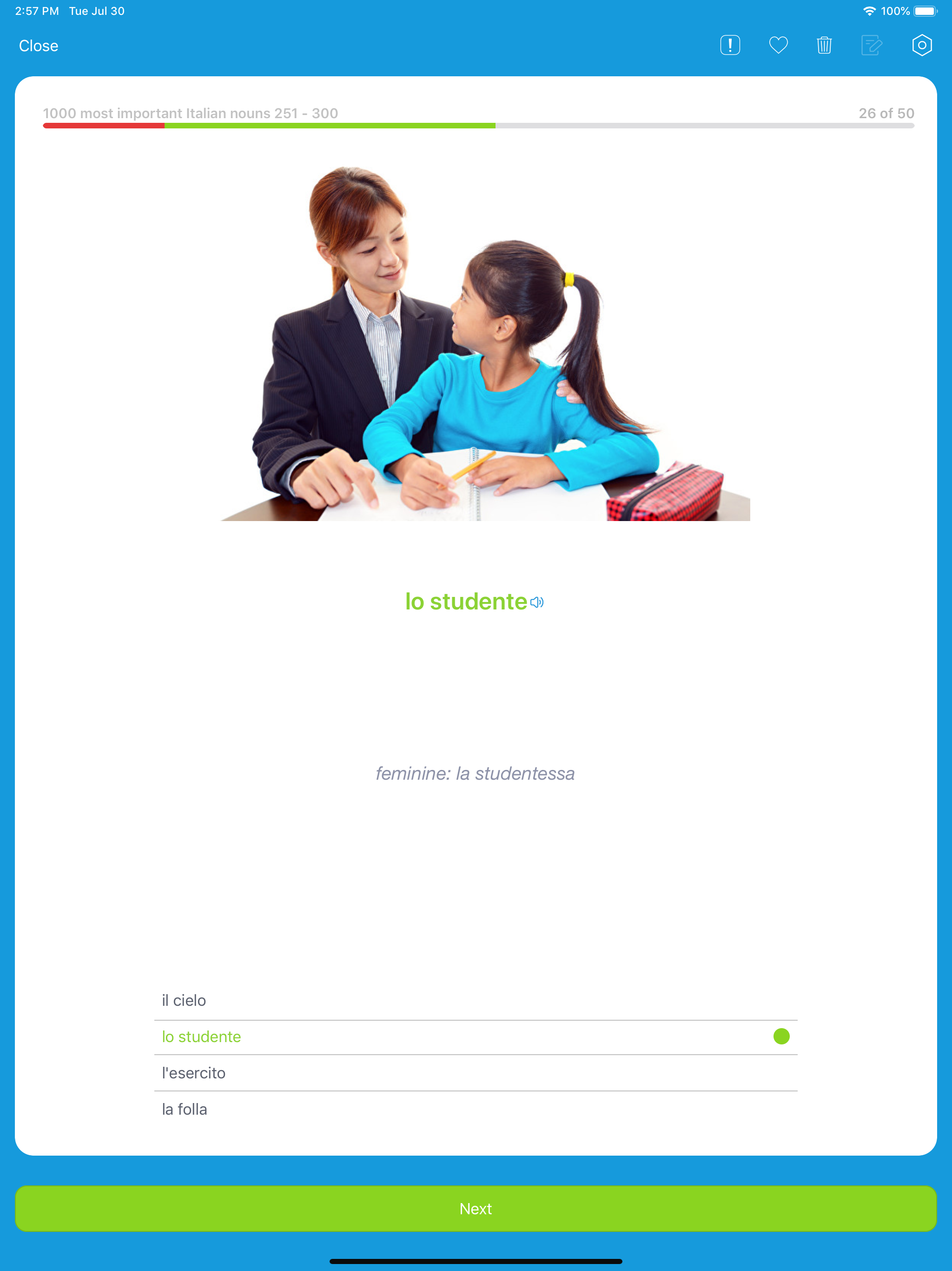 Learn Italian: Voc App Lessons screenshot 10