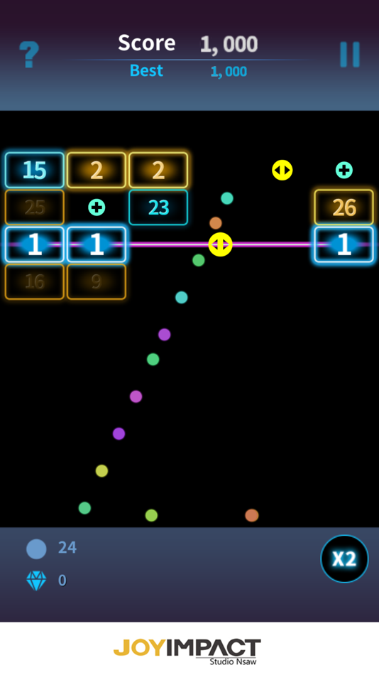 #6. Neon Block (iOS) 由: joyimpact inc