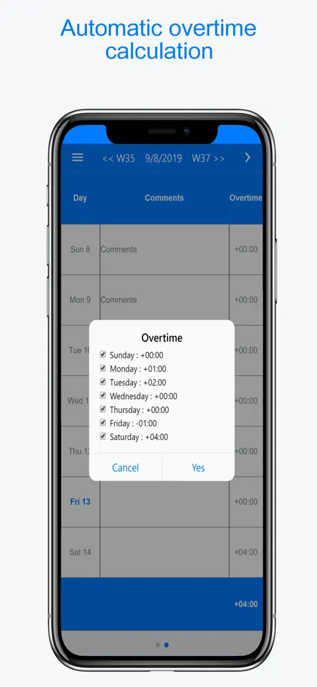 Planningify : Work timesheet