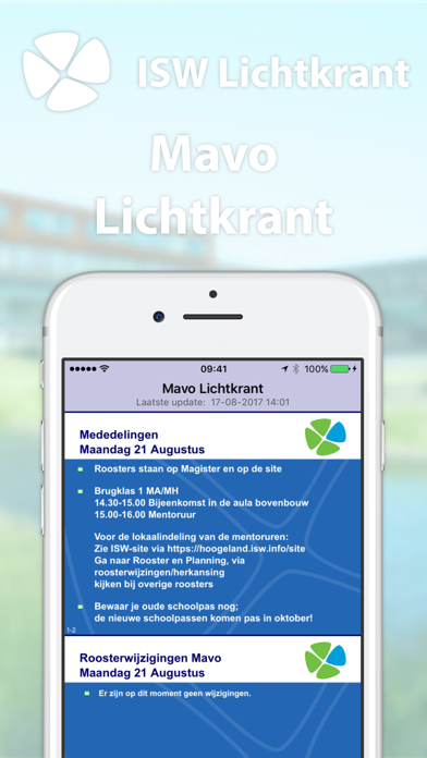 ISW Lichtkrant Screenshot