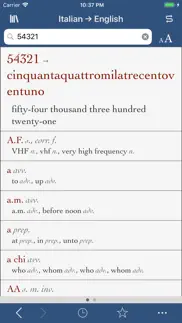 ultralingua italian-english iphone screenshot 3