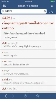 Ultralingua Italian-English iphone bilder 2