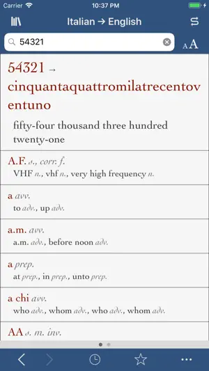Ultralingua Italian-English screenshot 3