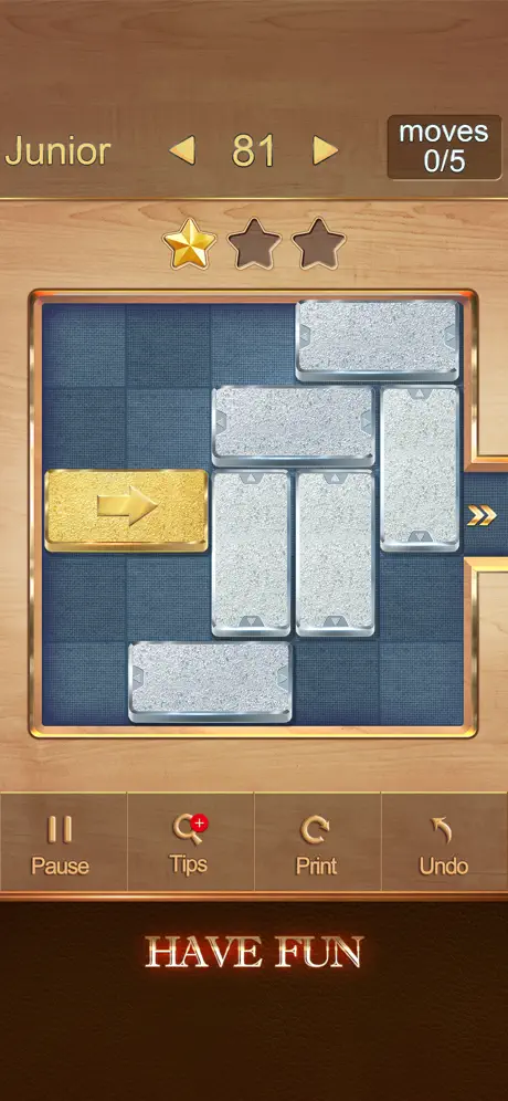 Golden Unblock Puzzle