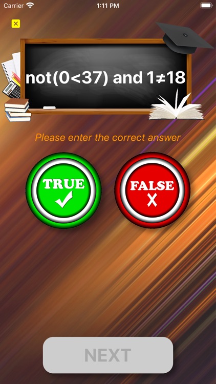 Training in logical operations