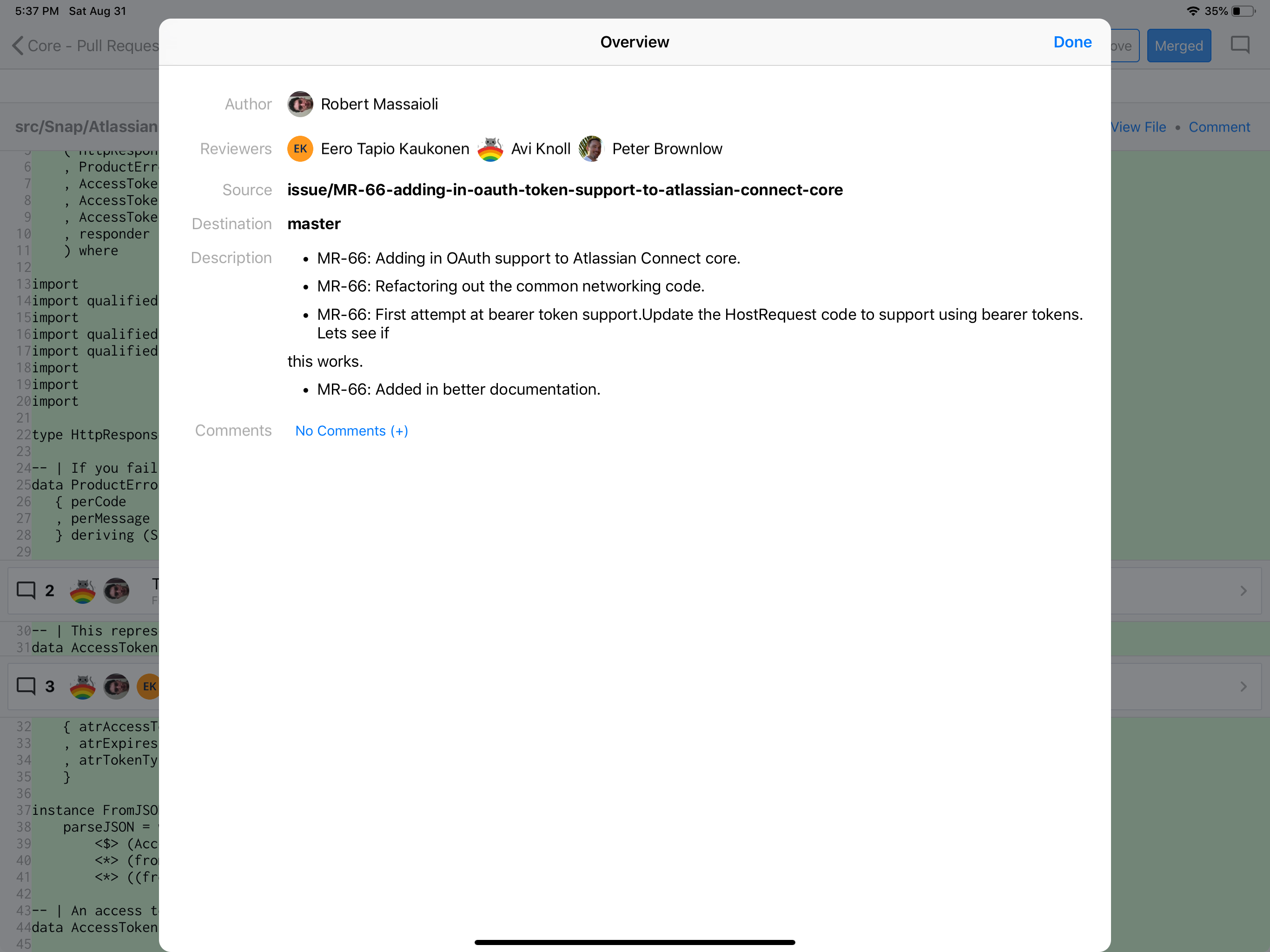 Code Review - Pull Requests