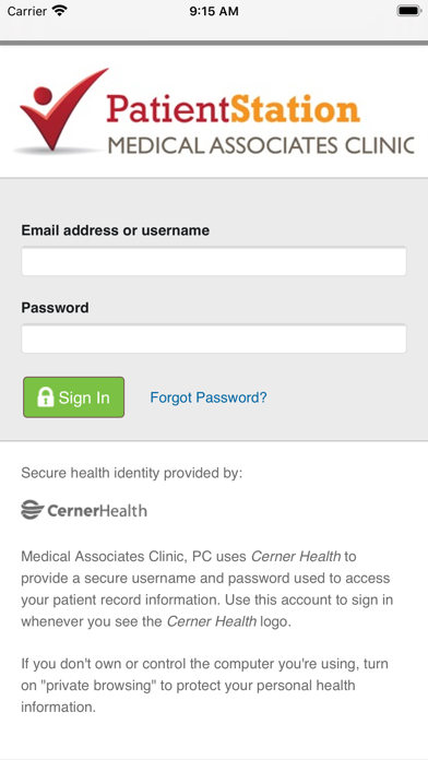 Medical Associates Screenshot