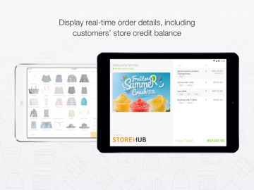 StoreHub Customer Display iPad screenshot