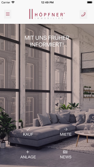 HÖPFNER IMMOBILIEN Screenshot