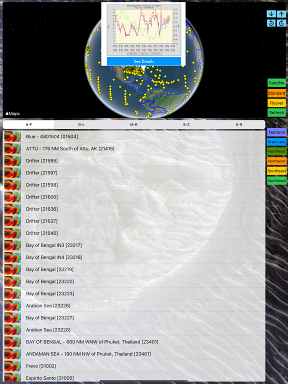 Screenshot #4 pour Instant NOAA Buoys 3D Pro