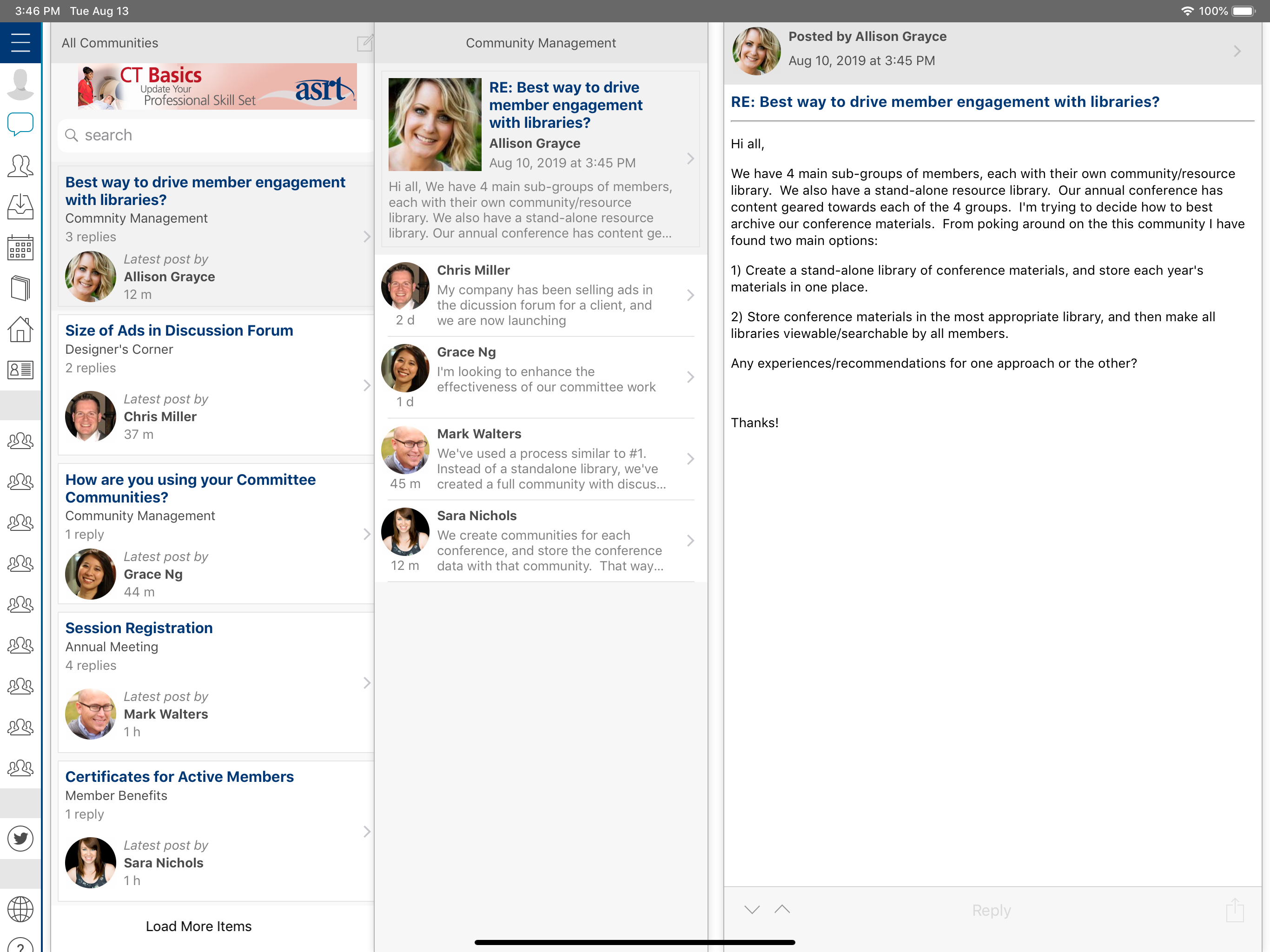 ASRT Communities screenshot 7
