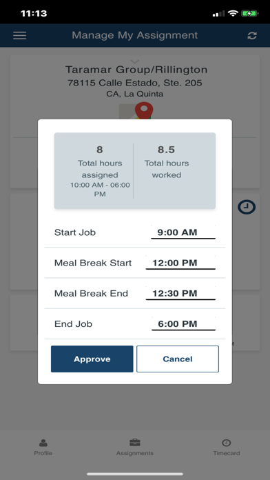 s3Timecard screenshot