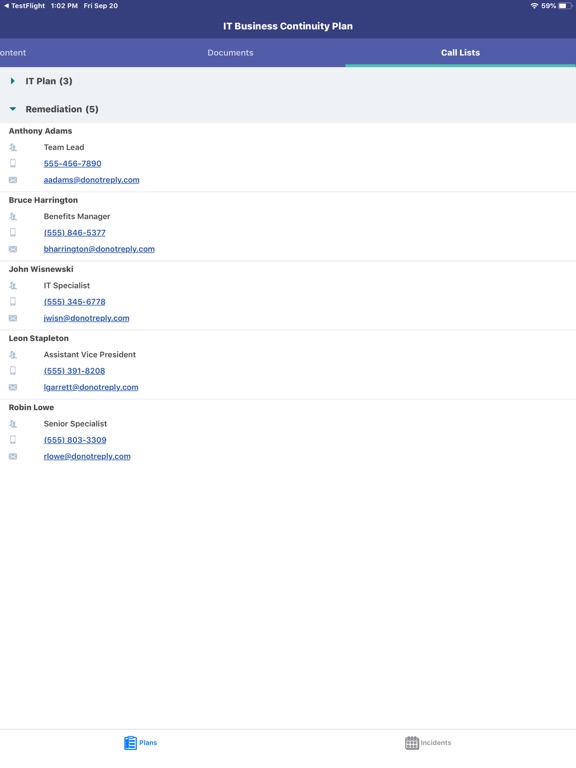 Act with Assurance iPad screenshot 4 - Business app