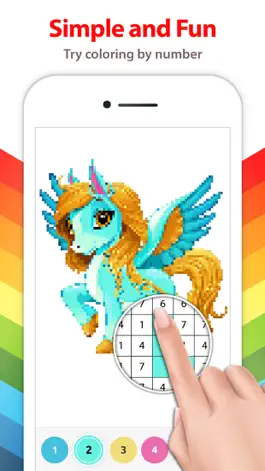 Game screenshot Unicorn Color by Number + apk