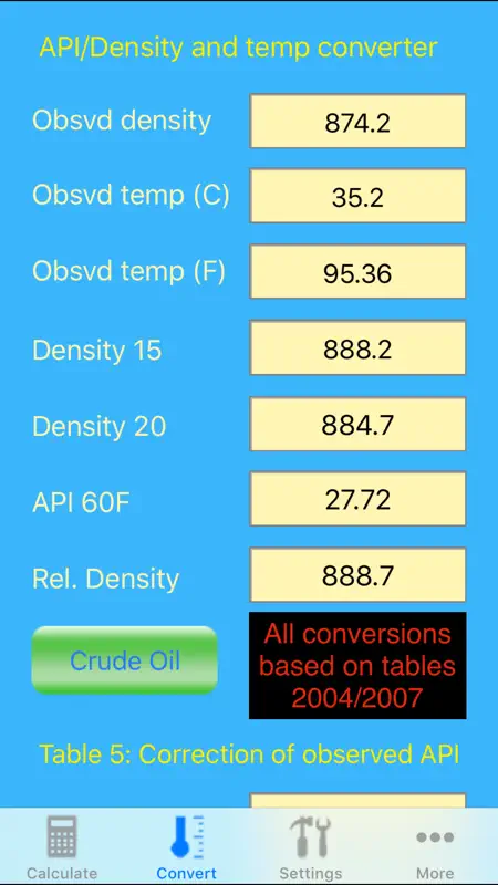Oilcalcs screenshot 2 of 9