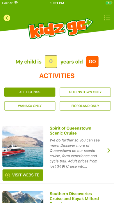 Screenshot #3 pour KidzGo Queenstown and Wanaka