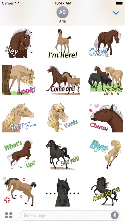 Lovely Horse HorseMoji Sticker