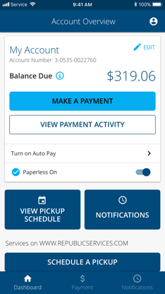 Republic Services screenshot 1