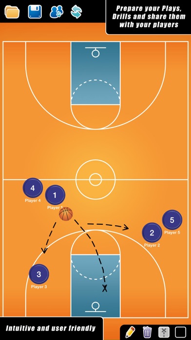 Coach Tactic Board: Basket++ Screenshot