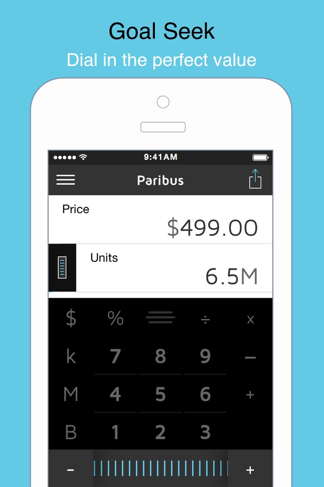 Paribus Calculator screenshot 2